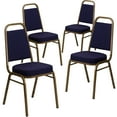 thumbnail image 4 of BizChair Hercules Series Adult Size Trapezoidal Stacking Banquet Chairs, Set of 4, Navy, 4 of 8