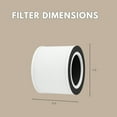 thumbnail image 2 of Nispira 4-in-1 True HEPA Replacement Filters Compatible with Tredy Air Purifier TD-1500, 4 Pack, 2 of 4