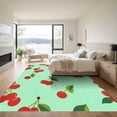 thumbnail image 3 of ODIKA 3'x5' Machine Washable Non-Slip Area Rug, Graphic Mint Green High Traffic Rug with Pad, Green, 1050373, 3 of 8