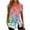 Multicolor, variant on Tunic Tops for Women ,Square Neck Shirt Floral Print Summer Elegant Going Out Side Split Button Casual Loose Short Sleeve Ladies Blouses T Shirts Long Length Tunic Tops for Leggings Size 18