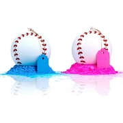 Gender Reveal Baseball 2 Pack | Pink & Blue Set | Exploding Powder Baseball | Gender Reveal Party Ideas