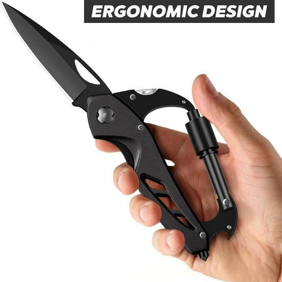 VEFSU Multitool Pocket Knife Portable Folding Pocket Knife Compact Multi-tool for Outdoor Camping, Hiking, Emergency Kit, Survival Gear, Practical Everyday Carry Equipment Cool Gadgets Gifts