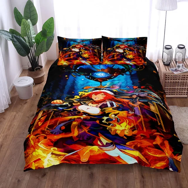 Ensemble de Housse de Couette Aventure Tintin Ensemble de Literie pour Lit Double Draps