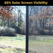 65% Solar Insect Screen Mesh Kit - (60 in x 100 ft) - Solar Screen Roll for Window, Patio, More