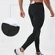 thumbnail image 4 of Pantalones de yoga largos para hombre, elásticos, de color liso, deportivos, con bolsillo y cordón, de poliéster., 4 of 7