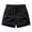 Black, variant on Men's Beach Shorts Summer Elastic Waist Lightweight Sport Shorts Solid Color Casual Comfortable Short Pants with Drawstring Pocket