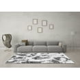 thumbnail image 3 of Ahgly Company Indoor Round Abstract Gray Modern Area Rugs, 8' Round, 3 of 4