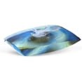 thumbnail image 5 of Unicorn Galaxy Velvet Oblong Lumbar Plush Throw Pillow Cover/Shams Cushion Case - 20x30in - Decorative Invisible Zipper Design for Couch Sofa Pillowcase Only, 5 of 7