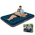 thumbnail image 1 of Avenli Double Air Mattress with CloudCoil Support | Inflatable Guest Bed for 2 Adults | Camping & Travel Air Mattress | Waterproof Flocked Top | Quick Inflate & Deflate | Puncture-Resistant PVC, 1 of 7