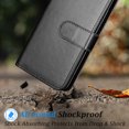 thumbnail image 7 of Takfox Compatible for Samsung Galaxy A13 (5G) Case, for Galaxy A13 (5G) Wallet Case, PU Leather ID Credit Card Holder Folio Flip Cover [9 Card Slots] [Magnetic] Detachable Case & Strap,Black, 7 of 7