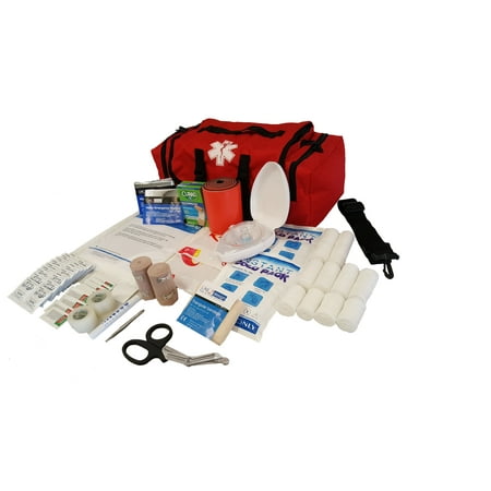 - LINE2design EMS, Emergency Fire Responder Rescue Trauma First Aid Kit Bag, Lifeguard - EMT - Paramedic - Red