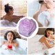 thumbnail image 5 of Bola de baño de flores, exfoliante suave no esparcible, baño de alta belleza amigable, baño con abundante espuma - Púrpura, 5 of 7
