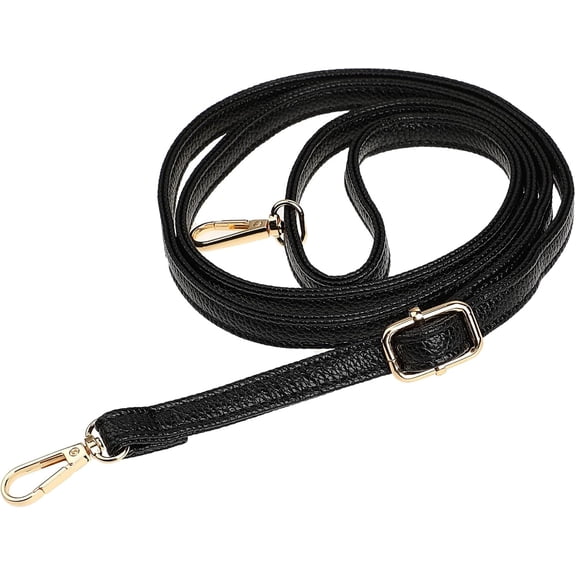 Purse Strap Replacement Genuine Leather Strap Adjustable Crossbody Bag Strap Shoulder Extended Long Thin Black Handbags For Women Girl Handbags Purse Extender Chain Straps Crossbody