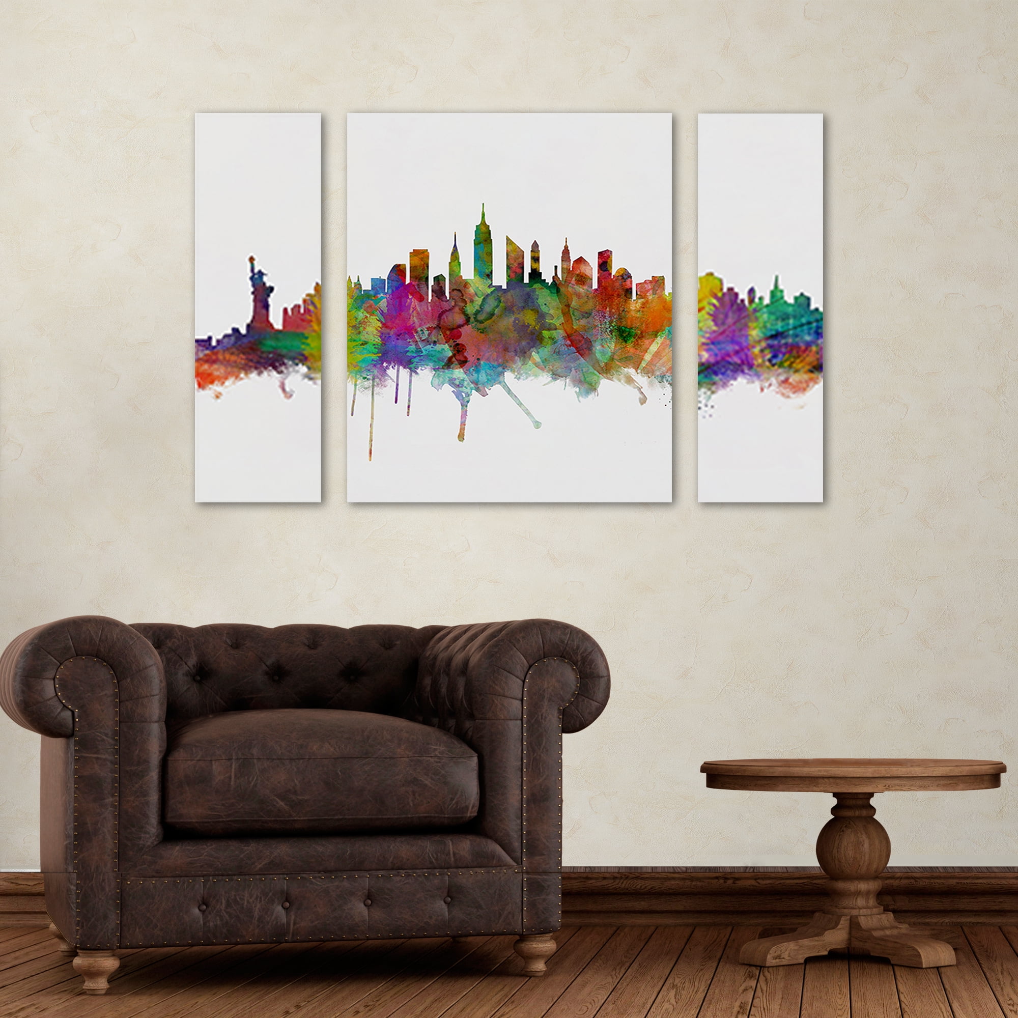 Trademark Fine Art 'New York City Skyline' Canvas Art by Michael Tompsett