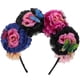 thumbnail image 1 of KAKOWELY Tocado de flores para el Día de los Muertos, corona de flores, diadema de flores para festivales, 1 of 4