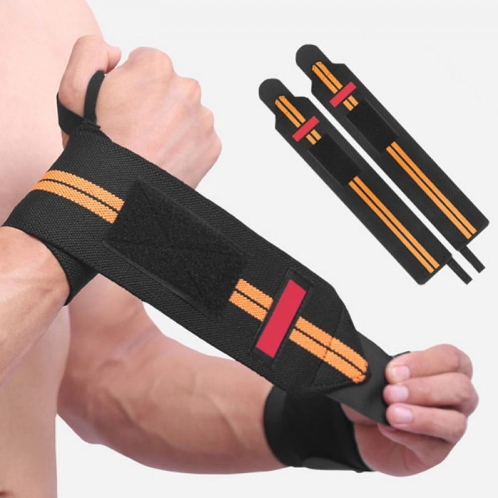 Weight Lifting Training Gym Straps Hand Bar Wrist Support Wraps Padded Gloves 