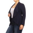 thumbnail image 2 of Women's Plus Size Solid Long Sleeve Blazer Jacket ? Office Workwear Open Front, 2 of 3