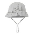 thumbnail image 3 of Moocorvic Toddler Bucket Hats Cute Print Baby Sun Hat Wide Brim Summer Outdoor Hat with Chin Strap, 3 of 5