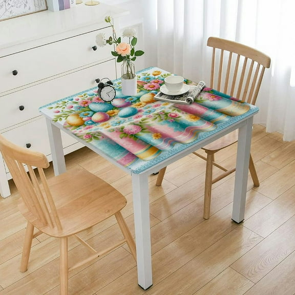 nygtbtfer Tablecloth & Tablecloths,Wipeable Table Cloth for Round////Party/Wedding,Green Check Ears 60x102