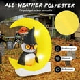 thumbnail image 5 of Costway 4.3 x 5.1 ft Inflatable Owl on Moon LED Lighted Halloween Decoration w/ Large Moon & Wizard Owl  w/ Stakes & Sandbags, 5 of 8