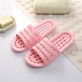 thumbnail image 3 of Zapatillas de baño familiares para el hogar, sandalias antideslizantes Unisex de fondo suave y sólido, zapatos planos para mujeres y hombres, 3 of 7