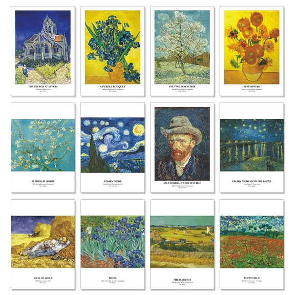 Greeting Cards (Van Gogh-30 Cards) 5.6x4 Inches Blank Postcard Set