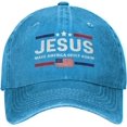 thumbnail image 1 of Jesus Make America Godly Again Hat for Women Baseball Caps with Design Hats, 1 of 8