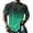 Green, variant on Mens T-Shirts Crew Neck Gradient Short Sleeve Loose Fit Sports Cotton Summer Streetwear Yellow S
