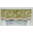 thumbnail image 3 of RLF Home 100% Cotton Breeze Glory  Fully lined Windows Rod Pocket Valance 50" x 16"  Green, 3 of 6