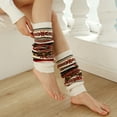 thumbnail image 3 of Dyfzdhu Winter Women Keep Warm Print Socks Knitting Warm Anklets Leggings Socks, 3 of 5