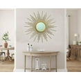 thumbnail image 4 of 24'' Gold Sunburst Wall Mirror Boho Home Decor Mordern Round Hanging Wall Art for Living Room/Bedroom/Bathroom/Entryway, 4 of 9