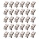thumbnail image 1 of 1 Set 30pcs Stainless Steel Solar Panel Cable Clips Trailer Wire Clips (Silver), 1 of 2