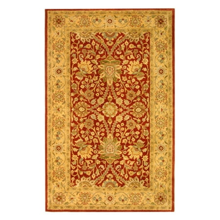 Safavieh Antiquities AT249C Area Rug - Rust/Gold Dress up any room with the Safavieh Antiquities AT249C Area Rug - Rust/Gold s select shape and size options. The rust and gold rug is made in India from hand-spun wool.