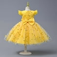 thumbnail image 4 of Vedolay Dressers Little Girls Dresses Summer Holiday Cute Prints,Yellow 140/9Y, 4 of 5