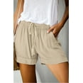 thumbnail image 1 of Women's Khaki Strive Pocketed Tencel Shorts, 1 of 5