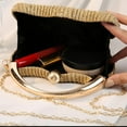 thumbnail image 5 of Evening Bag Clutch Purses Pleated Round Hard shell Crossbody Handbag with Chain Strap for Women Wedding Party Formal, 5 of 7