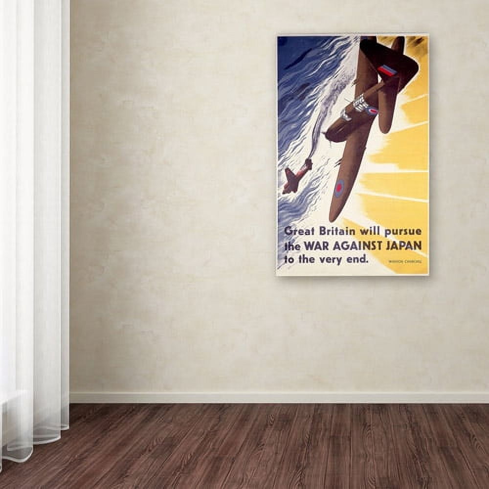 Trademark Fine Art "Great Britain Will Pursue War Against Japan" Canvas Art