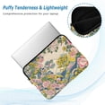 thumbnail image 2 of FORMRS 13-13.3 inch Laptop Sleeve Case Soft Carrying Quilted Computer Bag Cover, Pink Floral Wave, 2 of 7
