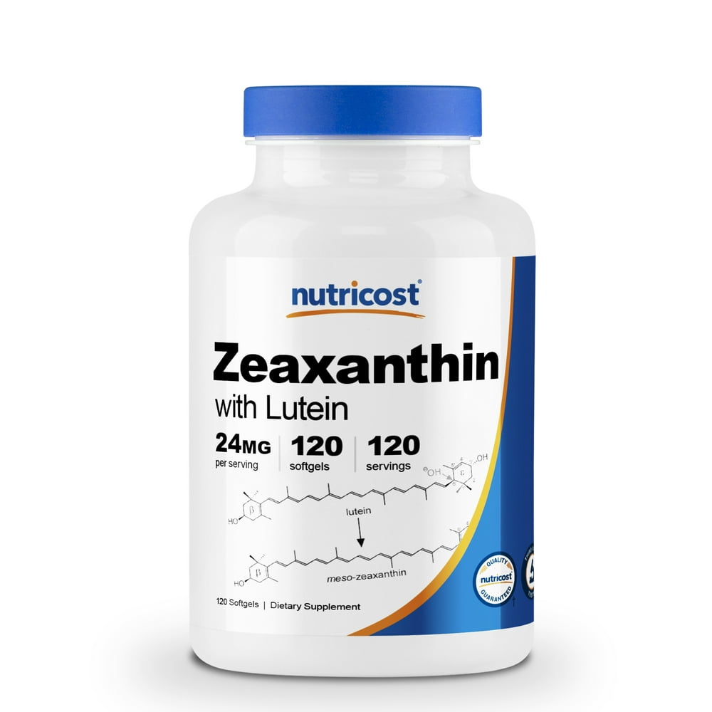 Nutricost Zeaxanthin with Lutein Softgels (120 Softgels) Promotes Eye