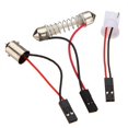 thumbnail image 4 of MYG 2pcs 12V Car 48 SMD LED Panel Light T10 Festoon Ba9s Dome Map Interior Bulb, 4 of 10