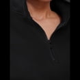 thumbnail image 4 of Conjuntos de Dos Piezas para Mujer: Jersey de Larga con Media Cremallera y Pantalón Deportivo Holgado con Bolsillos. Negro XXL, 4 of 8