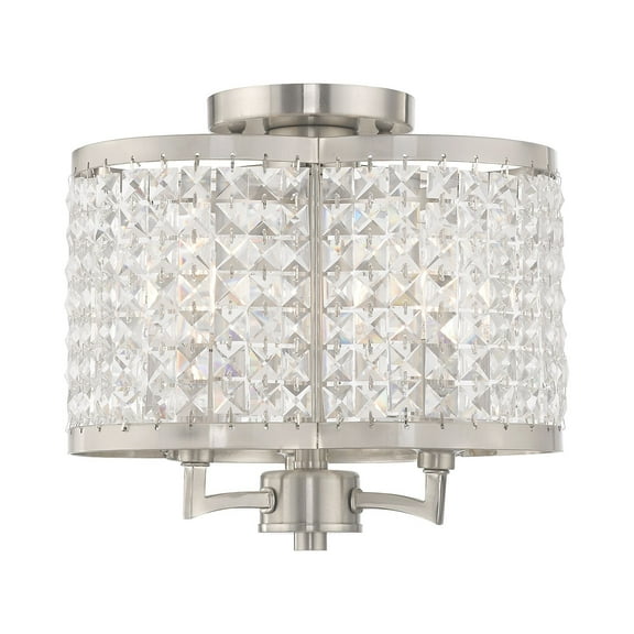 Livex Lighting Grammercy Ceiling Mount in Brushed Nickel