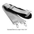 thumbnail image 2 of Unique Bargains 59' Shoulder Strap, 1.5' Width Nylon Adjustable Replacement Strap with Anti Slip Padded Swivel Hooks, Grey, 2 of 5