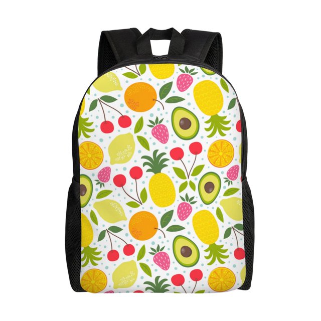 Fotbe Avocado And Pineapple Mochila de Viaje para Laptop, Mochila Ejecutiva Delgada y Resistente 15.6"