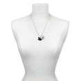 thumbnail image 3 of Delight Jewelry Resin Bat Buddy Silvertone Script Initial Disc - F - Charm Necklace, 20"+3", 3 of 4