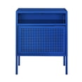 thumbnail image 2 of Bowery Hill Open Metal Shelf Nightstand with USB Port in Blue, 2 of 12