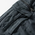 thumbnail image 6 of Men's Casual Cargo Pants - Outdoor Hiking Pants with Pockets - Zipper Closure Lightweight Straight Leg Long Trousers for Men, 6 of 8