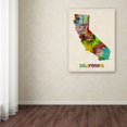 thumbnail image 3 of Trademark Fine Art "California Map" Canvas Wall Art by Michael Tompsett, 3 of 3