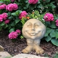 thumbnail image 2 of Homestyles Antique White Mama Petunia the Muggly Face Humorous Statue Planter Pot, 2 of 2