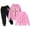 Pink, variant on Gunia Kids Girls Jogger Set 2 Piece Casual Hoodie Joggers Loose Fit Two Piece Outfit Toddler Kids Playwear Comfy Clothes Set Cute Outfits For Girl 3-13 Years